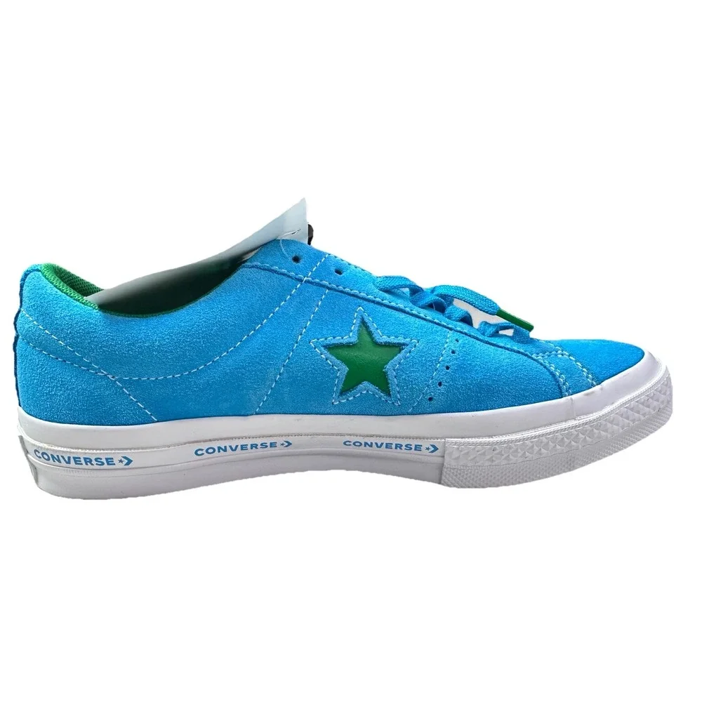 Converse One Star Pro Ox Suede Blue Green‎ Sneakers Shoes 159813C Men's Size 8 - Picture 8 of 9